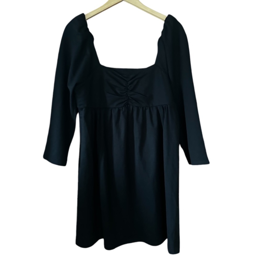 Anthropology Maeve Raelynn Sweetheart Black Mini Dress Size Large - Picture 5 of 12